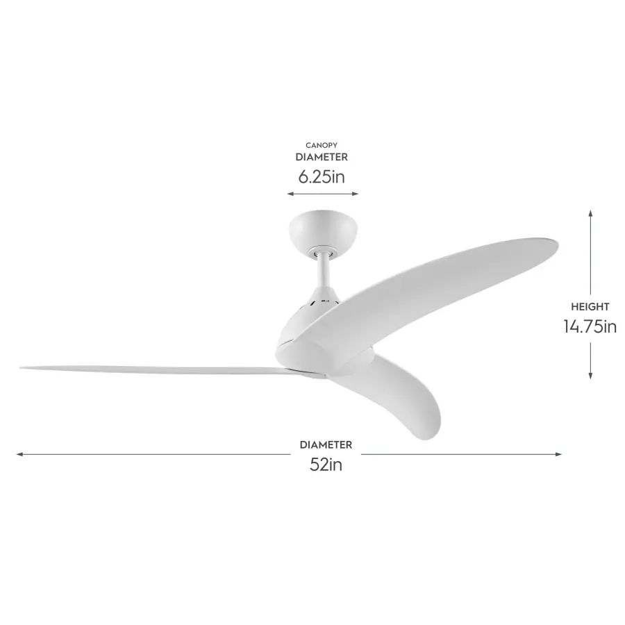 Nirra 52" Ceiling Fan in Champagne Bronze - Image 5