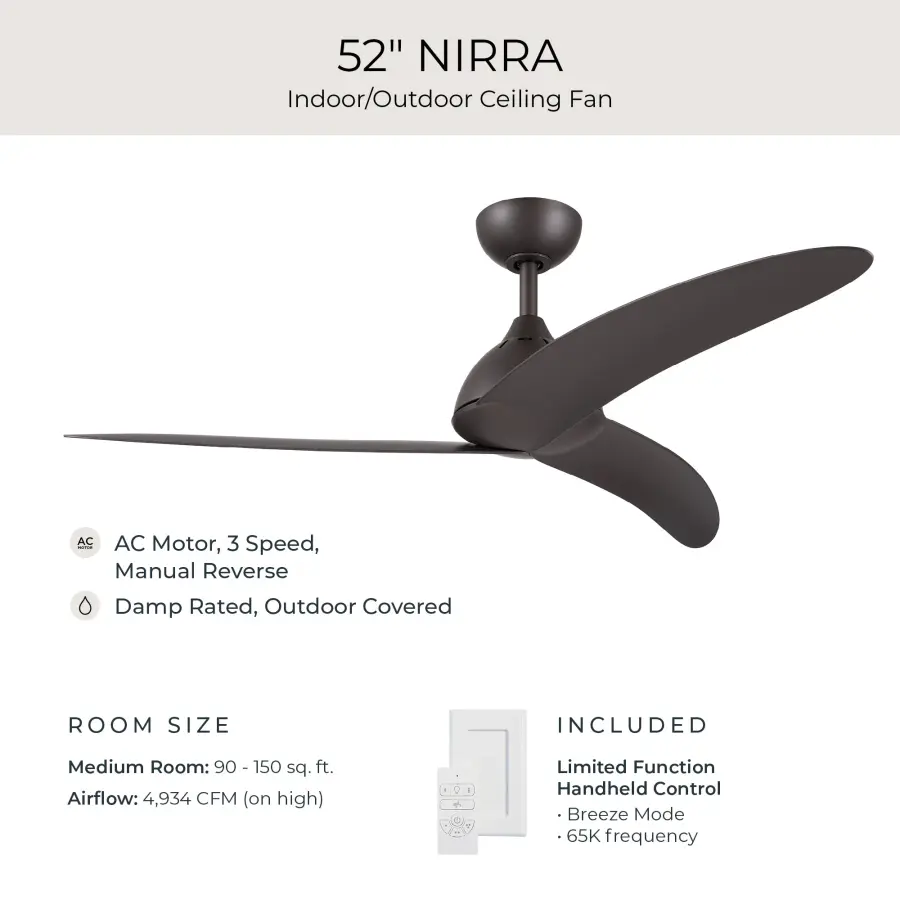 Nirra 52" Ceiling Fan in Champagne Bronze - Image 42