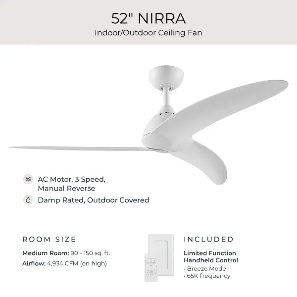 Nirra 52" Ceiling Fan in Champagne Bronze - Image 8