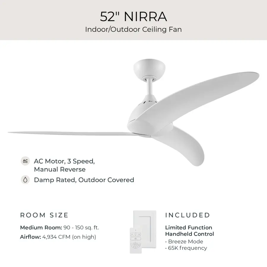 Nirra 52" Ceiling Fan in Champagne Bronze - Image 8