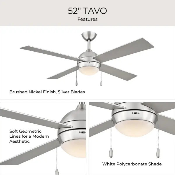 Tavo 52" Pull Chain Ceiling Fan - Image 13