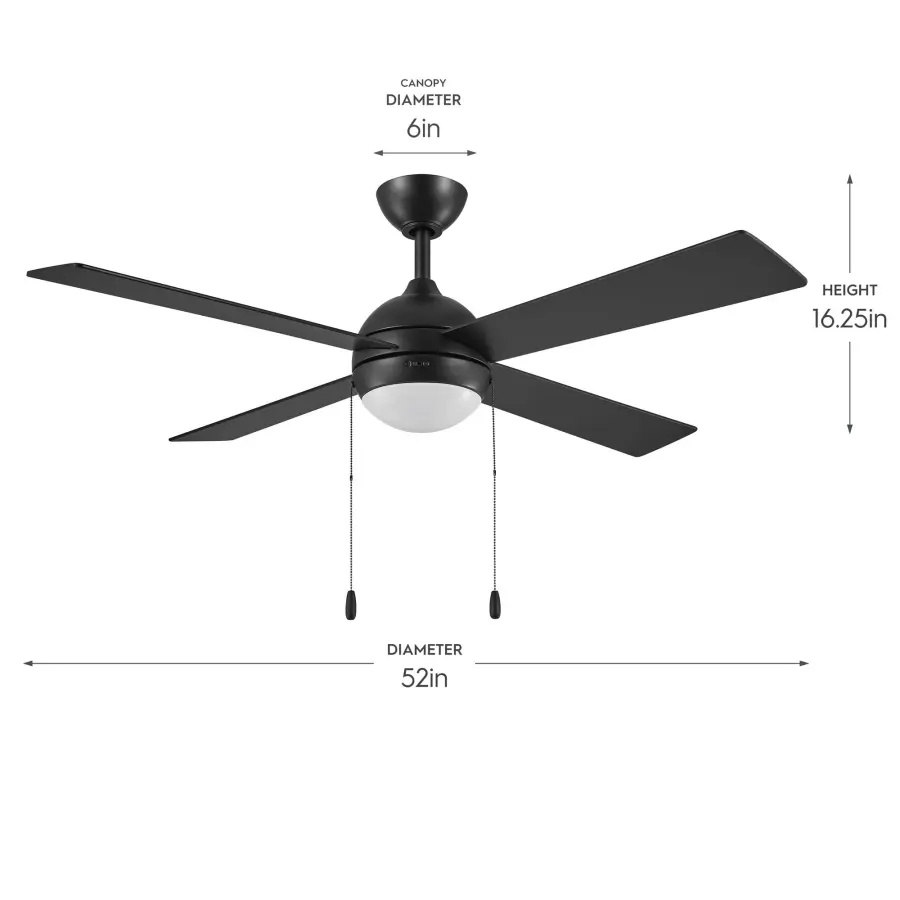 Tavo 52" Pull Chain Ceiling Fan - Image 19
