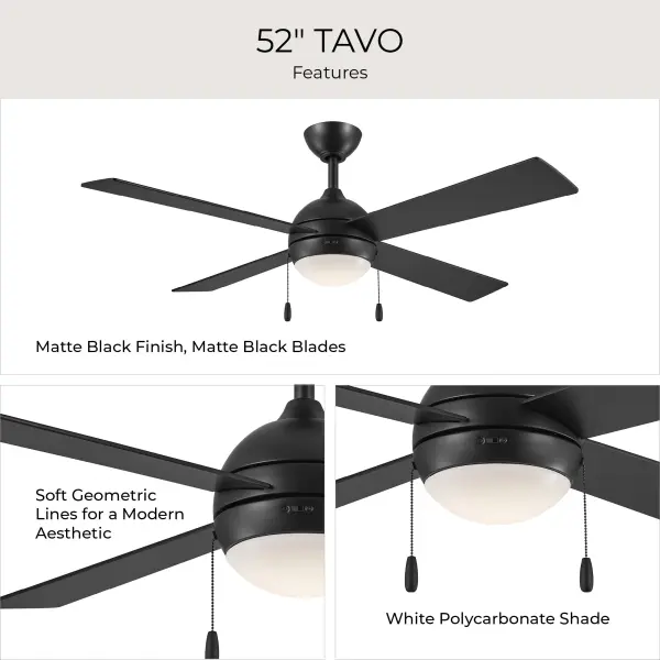 Tavo 52" Pull Chain Ceiling Fan - Image 27