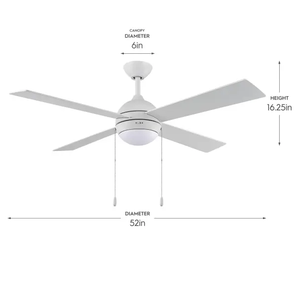 Tavo 52" Pull Chain Ceiling Fan - Image 34