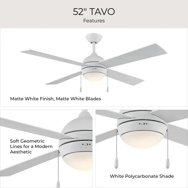 Tavo 52" Pull Chain Ceiling Fan - Image 41