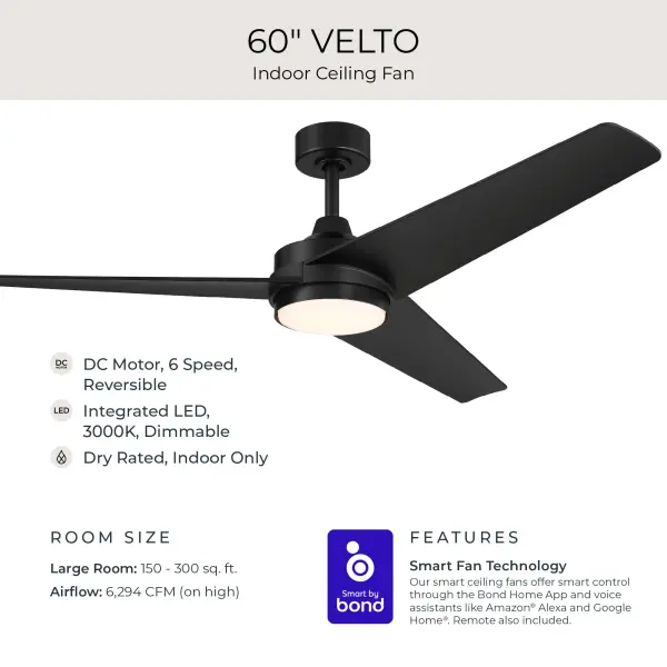 Velto 60" Ceiling Fan in Champagne Bronze - Image 19