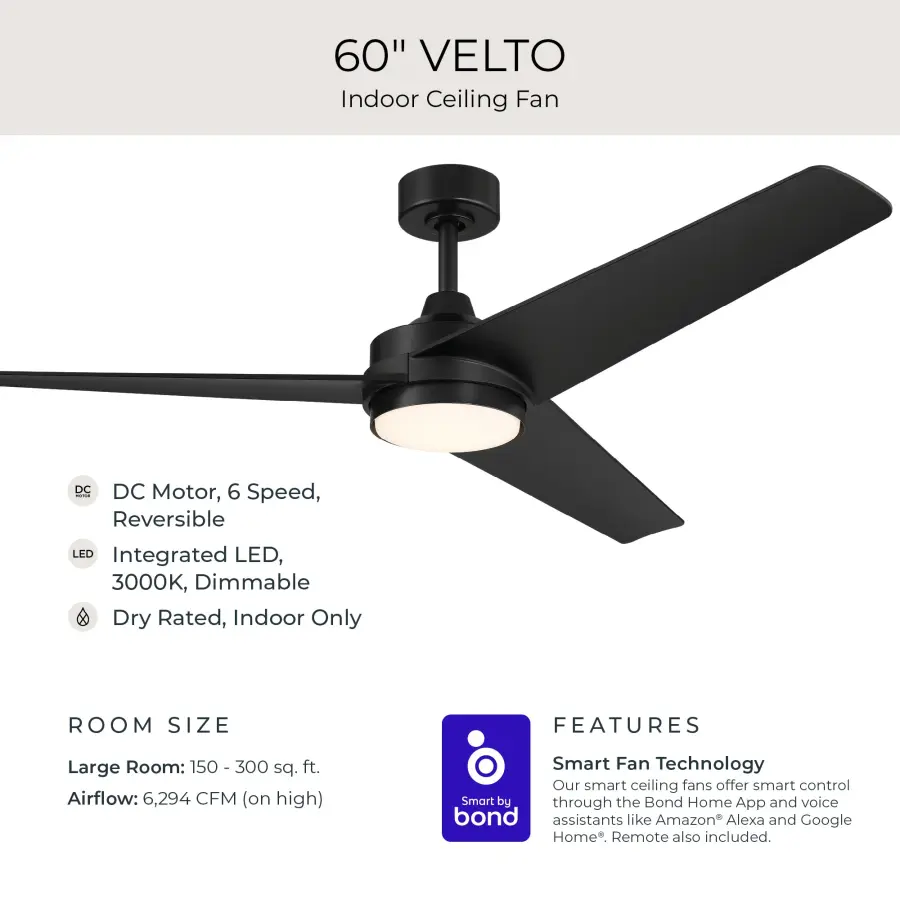 Velto 60" Ceiling Fan in Champagne Bronze - Image 19