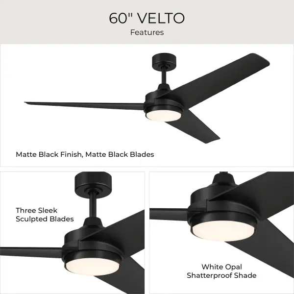 Velto 60" Ceiling Fan in Champagne Bronze - Image 20