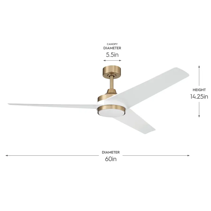 Velto 60" Ceiling Fan in Champagne Bronze - Image 26