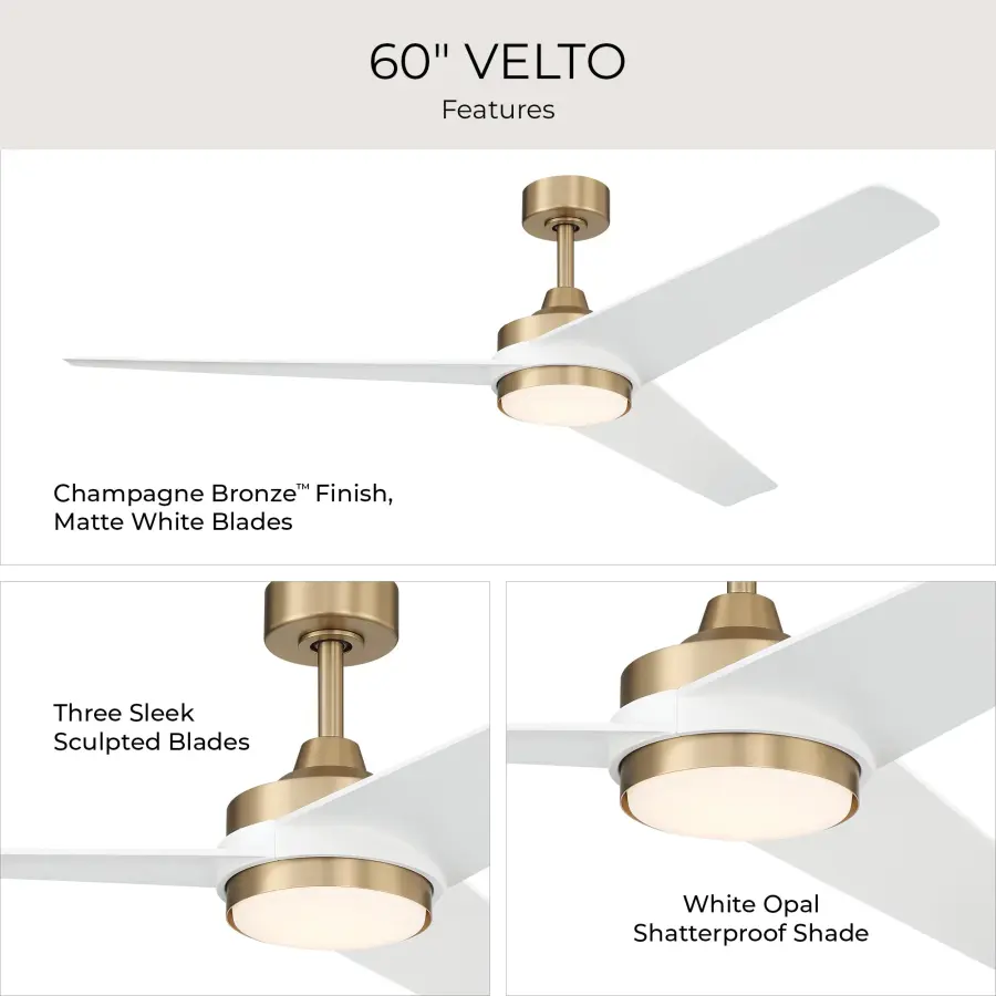 Velto 60" Ceiling Fan in Champagne Bronze - Image 31