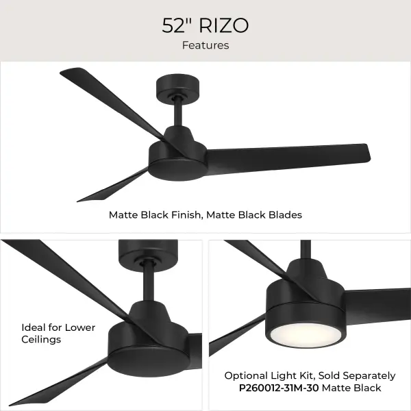 Rizo 52" Brushed Nickel Ceiling Fan - Image 21