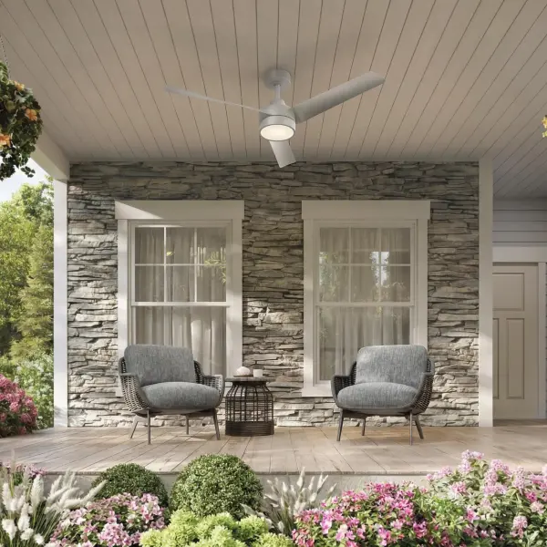 Rizo 52" Brushed Nickel Ceiling Fan - Image 4
