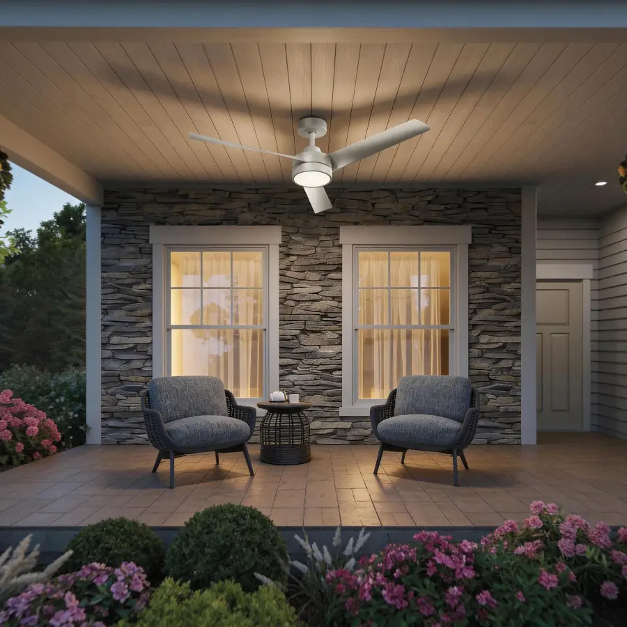 Rizo 52" Brushed Nickel Ceiling Fan - Image 5