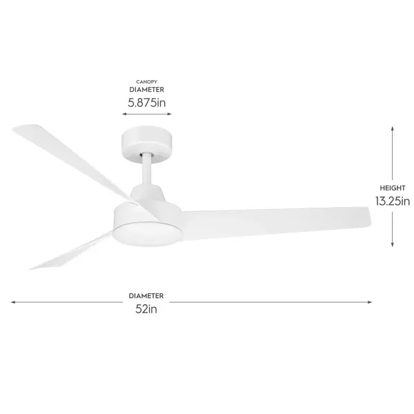 Rizo 52" Brushed Nickel Ceiling Fan - Image 6
