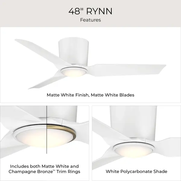 Rynn 48" Ceiling Fan in Brushed Nickel - Image 19