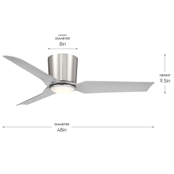 Rynn 48" Ceiling Fan in Brushed Nickel - Image 5