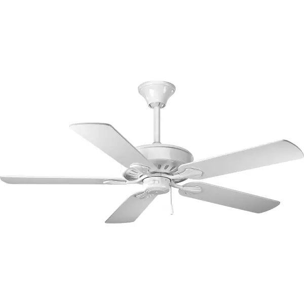 The AirPro Performance ceiling fan combines efficient airflow with transitional styling. Its 52-inch blade span and brushed nickel finish make it ideal for medium to large rooms, while JA8 compliance ensures energy efficiency. - alternate view