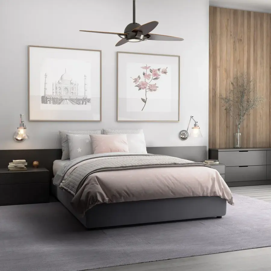 Modern 54" LED Ceiling Fan with Energy-Efficient Performance - Image 4