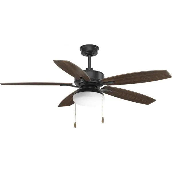 The Billows Collection ceiling fan combines transitional styling with modern efficiency. Its 52-inch blade span and brushed nickel finish make it ideal for medium-sized rooms, offering reliable performance with JA8 compliance. - alternate view