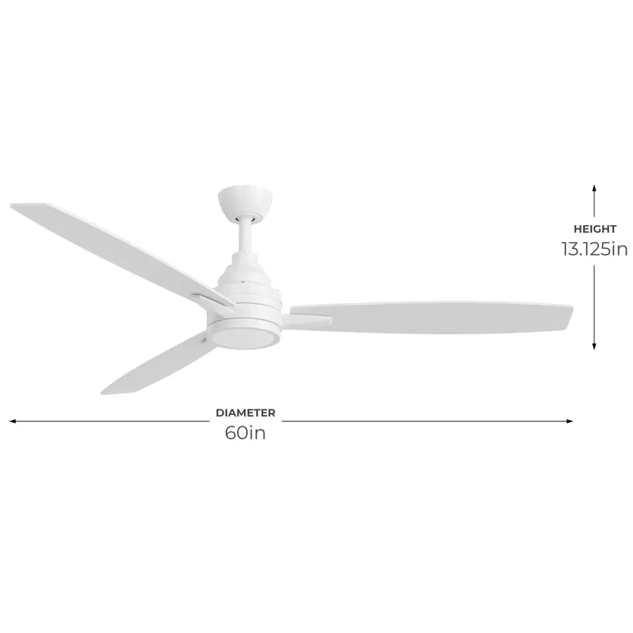 Modern 60" LED Ceiling Fan with Energy-Efficient Performance - Image 3