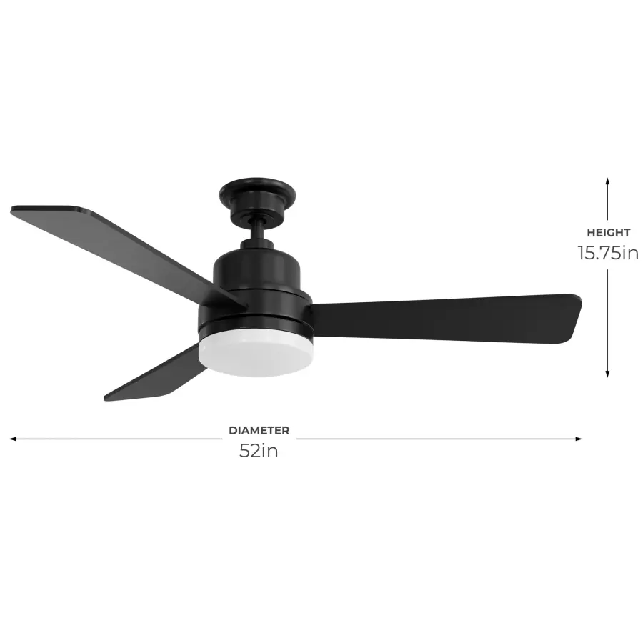 Modern 52" LED Ceiling Fan with Energy-Efficient Performance - Image 12