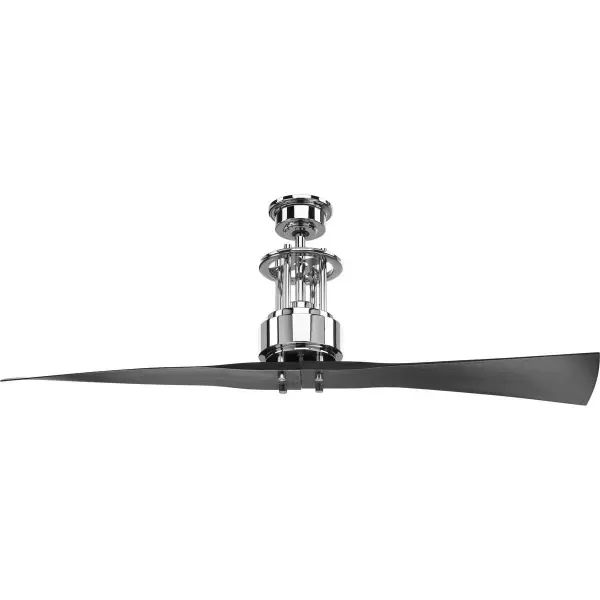 The Spades Collection 56" ceiling fan brings contemporary sophistication with its striking two-blade design and graphite finish. JA8-compliant for energy efficiency, this large-scale fan delivers powerful airflow while making a bold design statement in modern spaces.