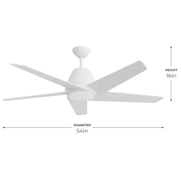 Modern 54" Ceiling Fan with LED Lighting and Energy Efficiency - Image 9