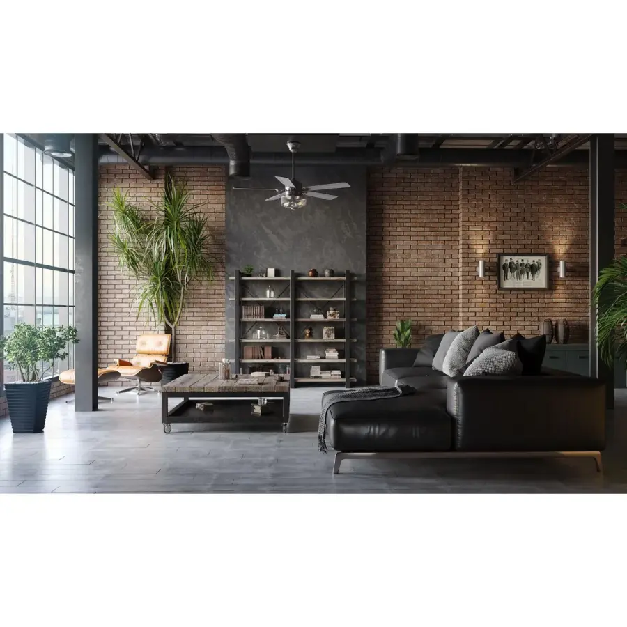 Elegant 54" Transitional Ceiling Fan with Gilded Iron Finish - Image 4