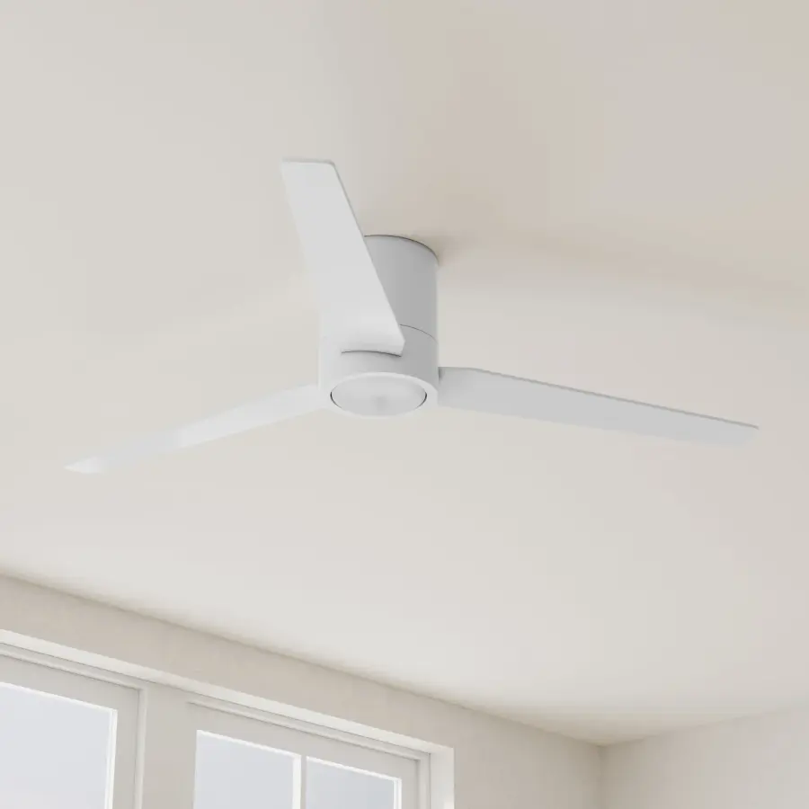 Sleek Mid-Century Hugger Fan Perfect for Low Ceilings - Image 1