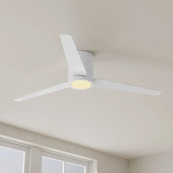 Sleek Mid-Century Hugger Fan Perfect for Low Ceilings - Image 2