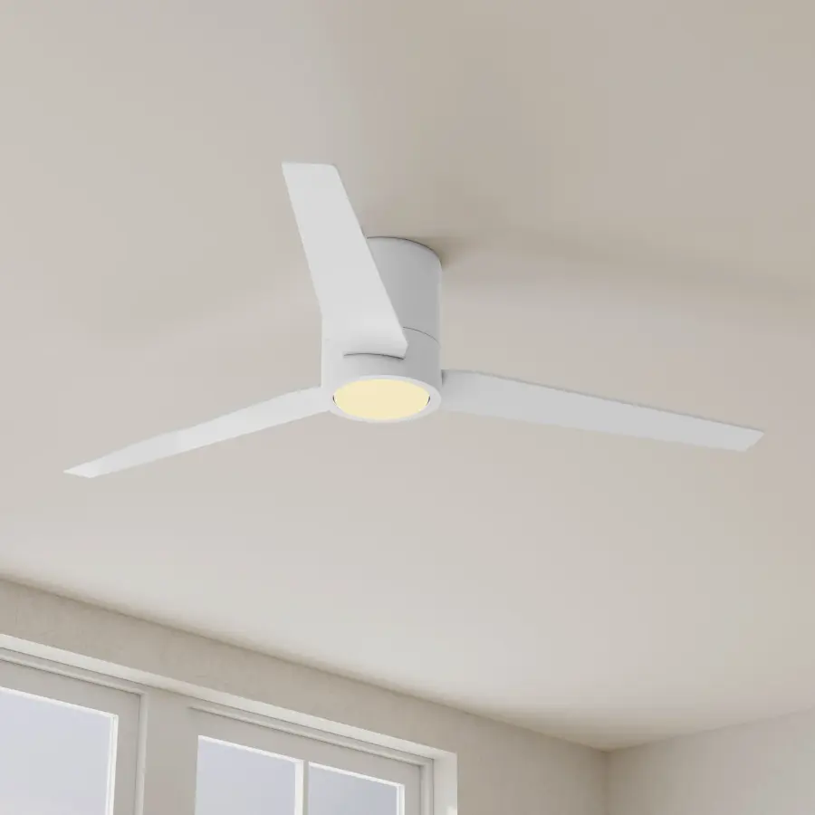 Sleek Mid-Century Hugger Fan Perfect for Low Ceilings - Image 2