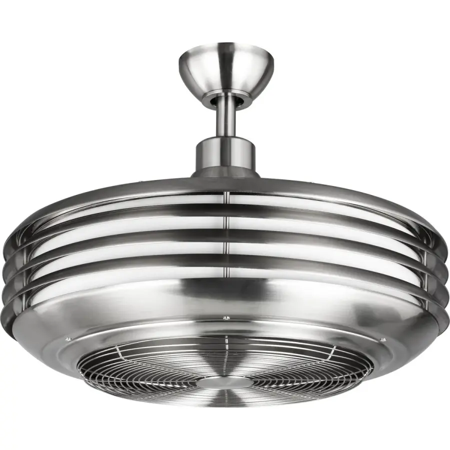 Sanford 24" Enclosed Indoor/Outdoor Ceiling Fan with LED Light - Image 1