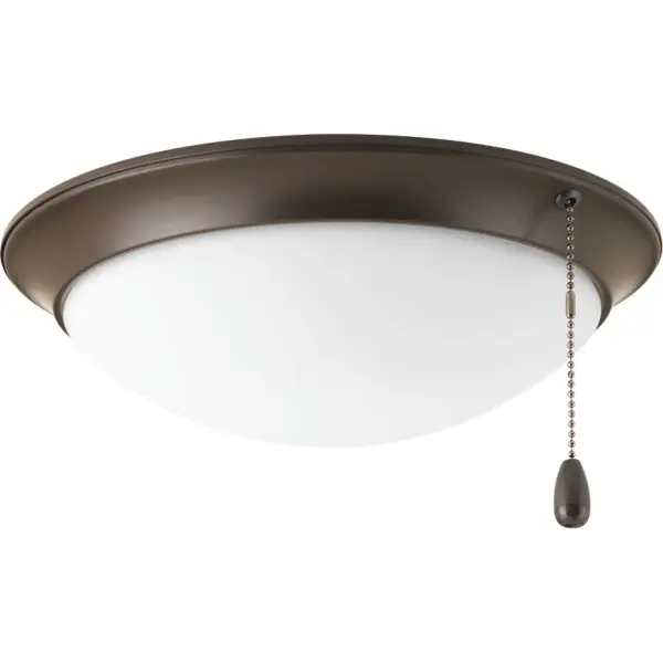 The AirPro LED Fan Light Kit combines contemporary styling with energy-efficient LED technology. Its brushed nickel finish complements modern and transitional interiors while providing reliable illumination. - alternate view