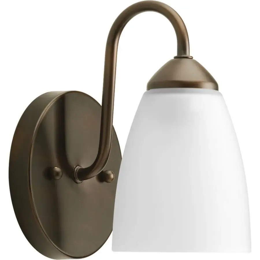 Gather Collection One-Light Etched Glass Bath Vanity Light - Image 3