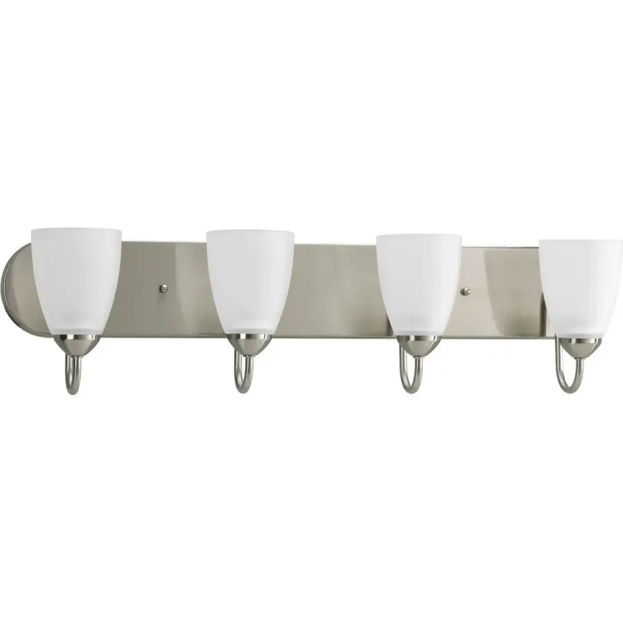 Gather Collection Four-Light Etched Glass Bath Vanity Light - Image 1