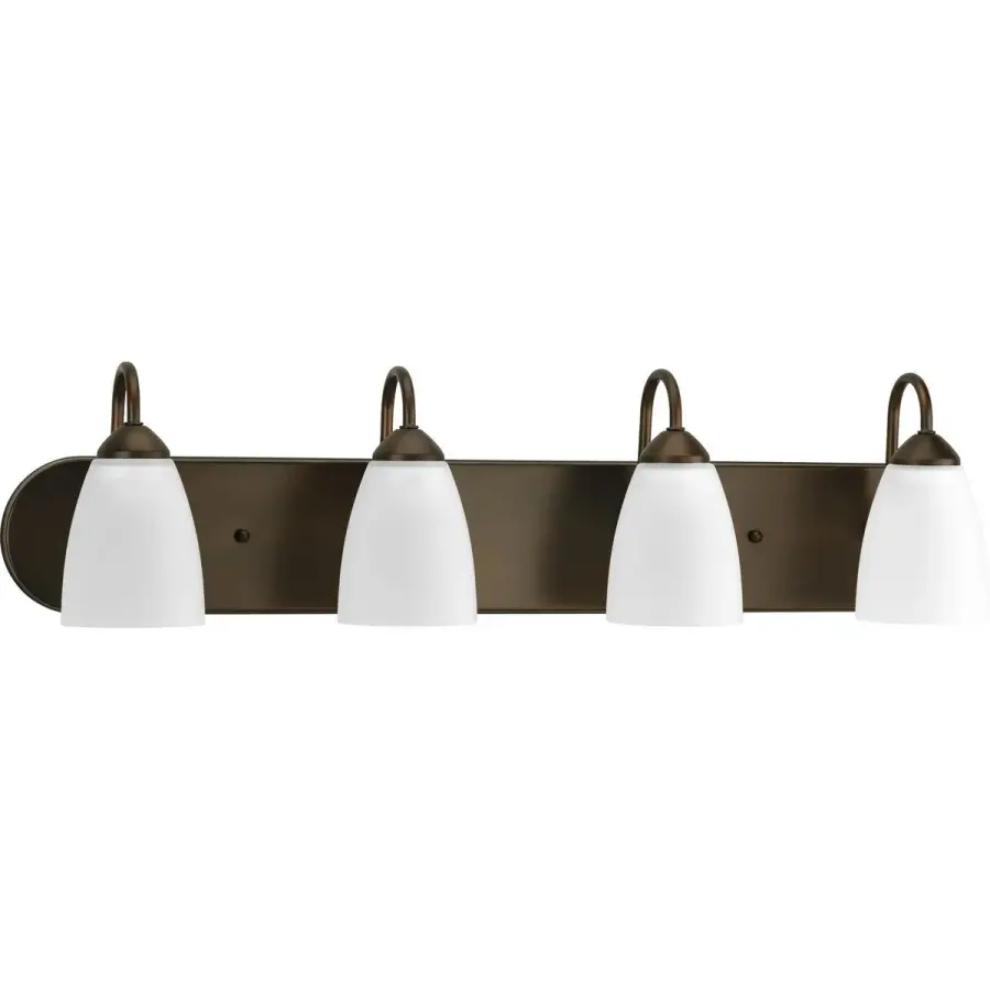 Gather Collection Four-Light Etched Glass Bath Vanity Light - Image 2