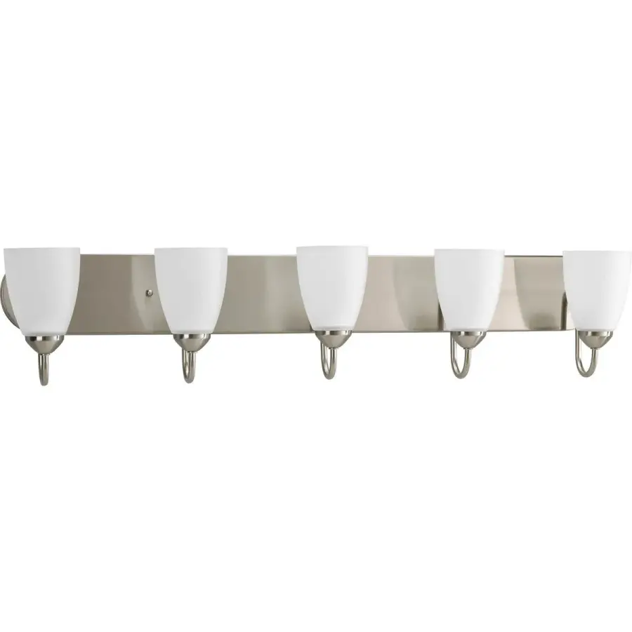 Gather Collection Five-Light Etched Glass Bath Vanity Light - Image 2