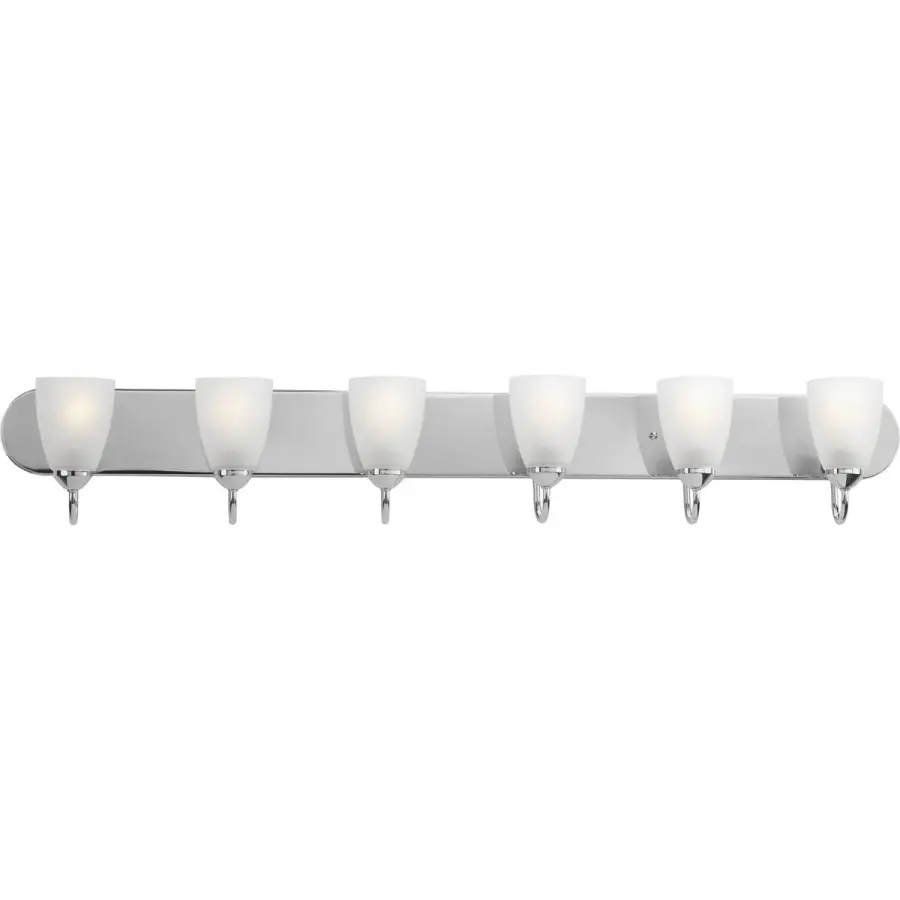 Gather Collection Six-Light Etched Glass Bath Vanity Light - Image 2