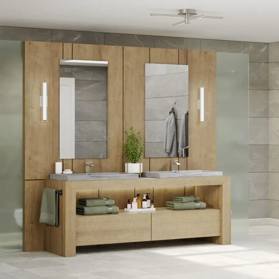 Frame LED Collection 24" Linear Vanity Light - Image 2