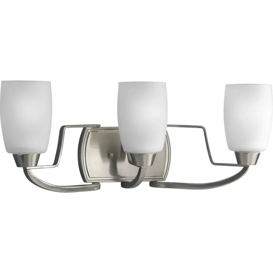 Wisten Three-Light Etched Glass Bath Vanity Light - Image 1