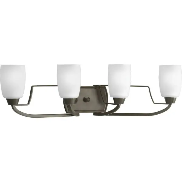 Wisten Four-Light Etched Glass Bath Vanity Light - Image 2