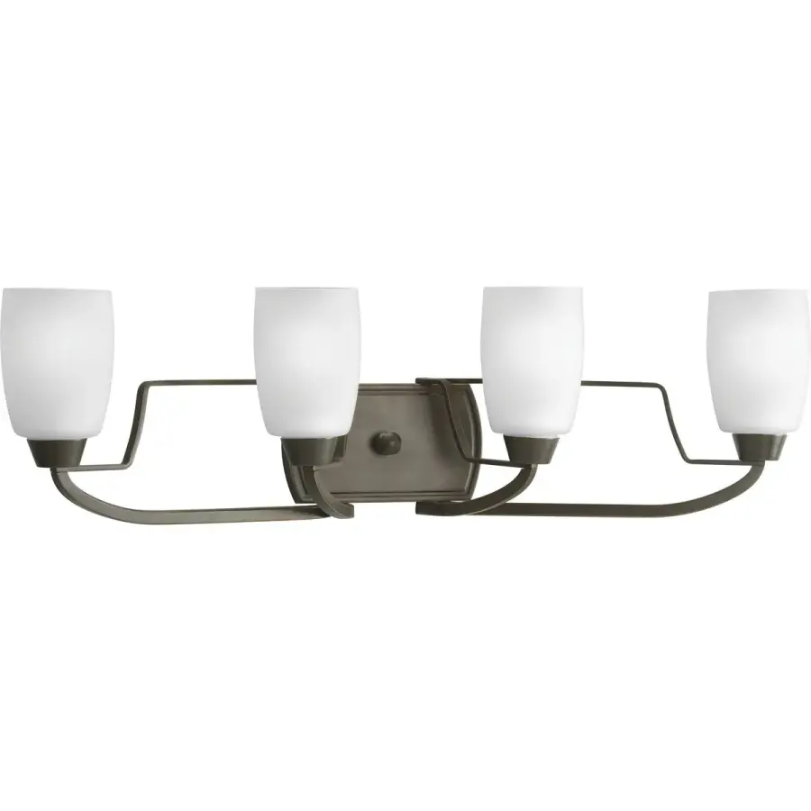 Wisten Four-Light Etched Glass Bath Vanity Light - Image 2