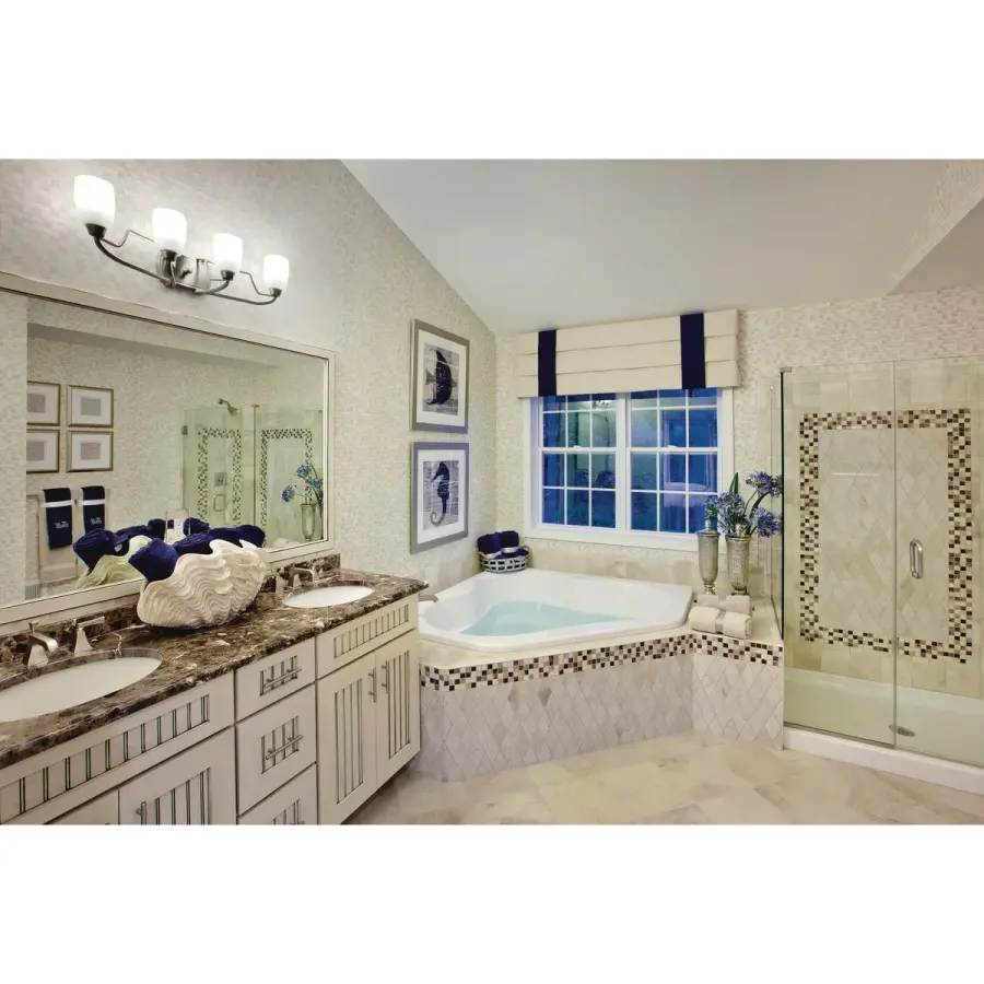 Wisten Four-Light Etched Glass Bath Vanity Light - Image 3