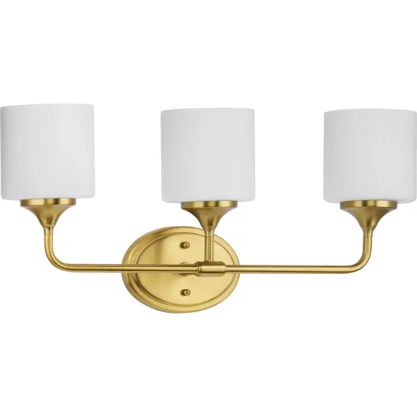 Lynzie Three-Light Etched Opal Glass Bath Vanity Light - Image 3
