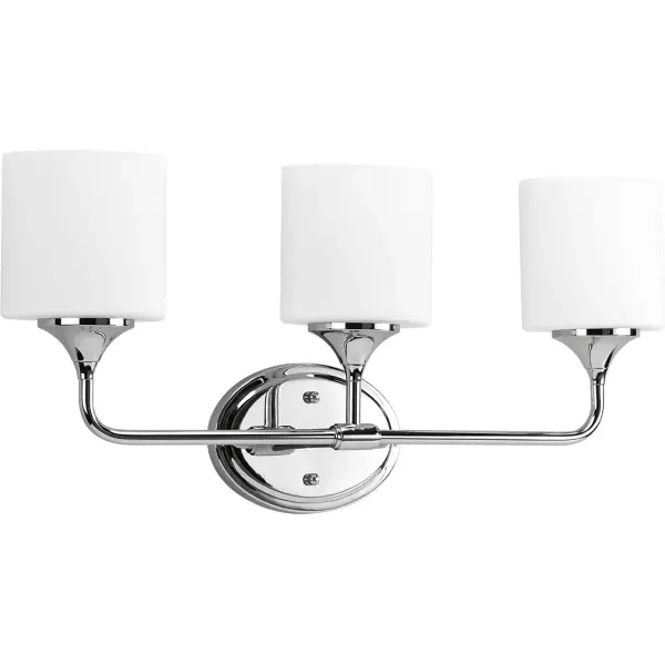 Lynzie Three-Light Etched Opal Glass Bath Vanity Light - Image 5