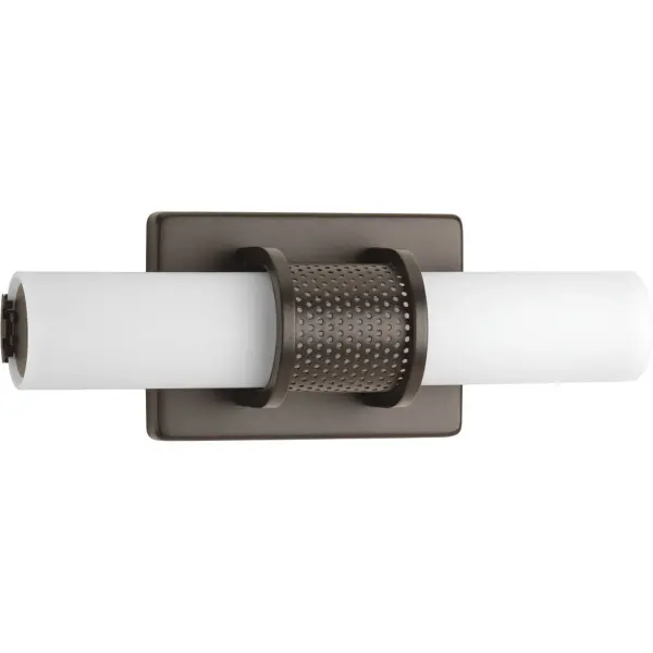 The Truss LED vanity light delivers energy-efficient illumination in a compact 13" profile. Its brushed nickel finish and clean linear design complement contemporary bathrooms while providing reliable LED performance.