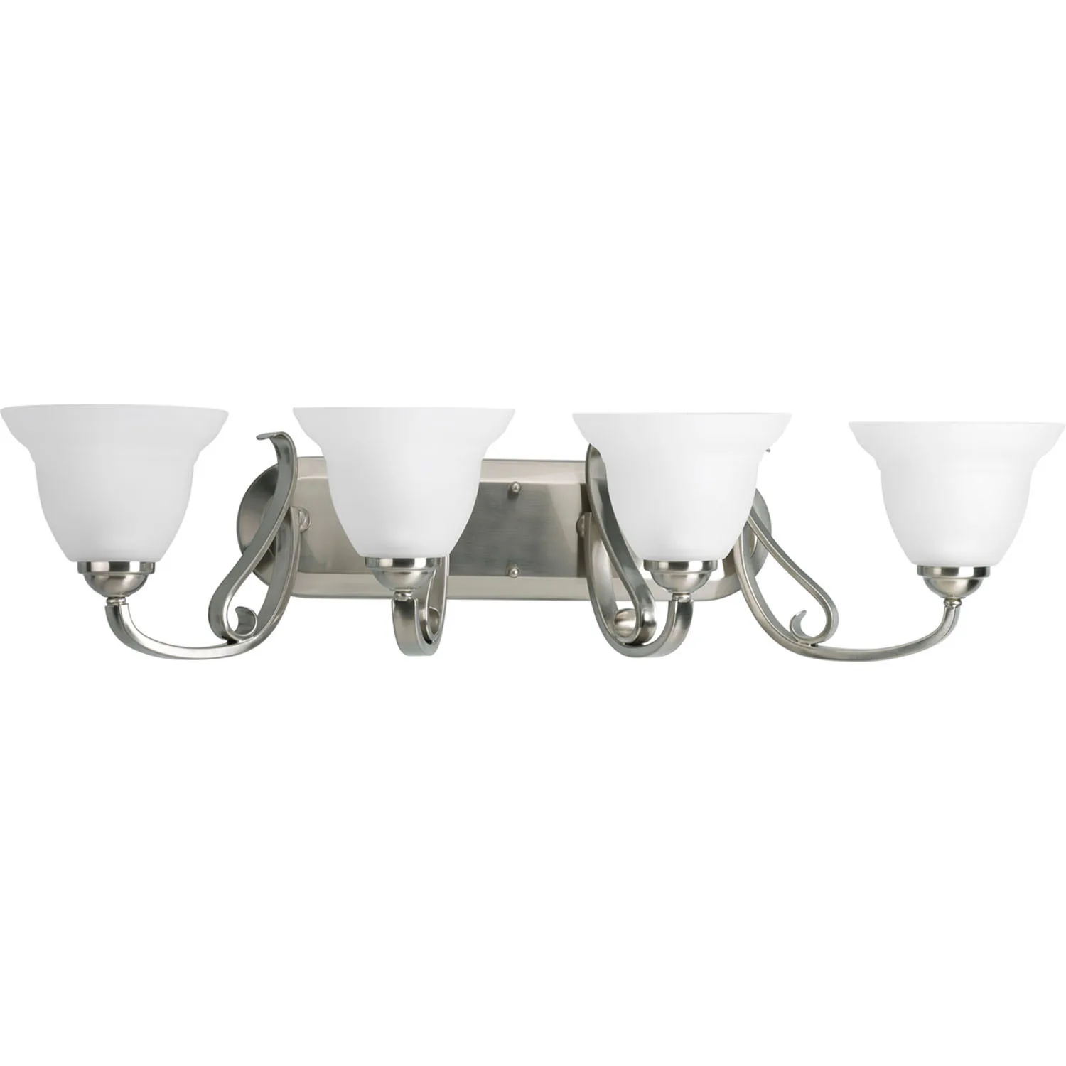 Torino Four Light Bath Bracket in Brushed Nickel