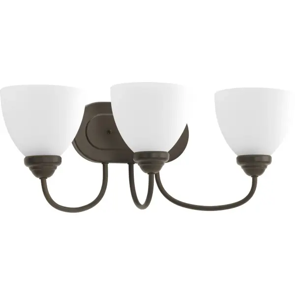 Heart Collection Three-Light Etched Glass Bath Vanity Light - Image 2