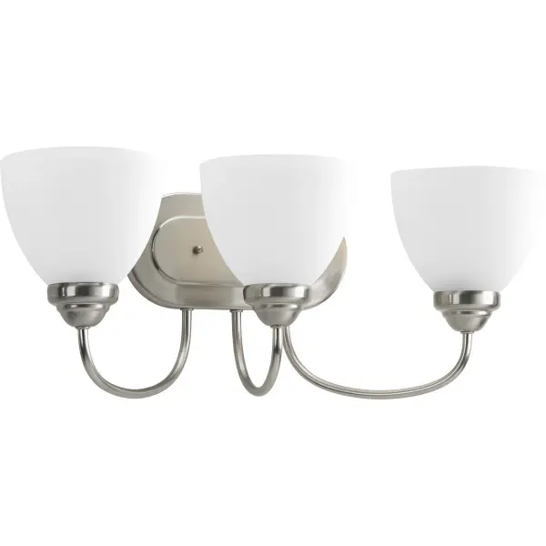 Heart Collection Three-Light Etched Glass Bath Vanity Light - Image 3