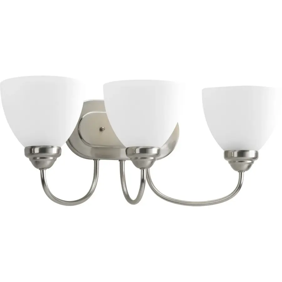 Heart Collection Three-Light Etched Glass Bath Vanity Light - Image 3